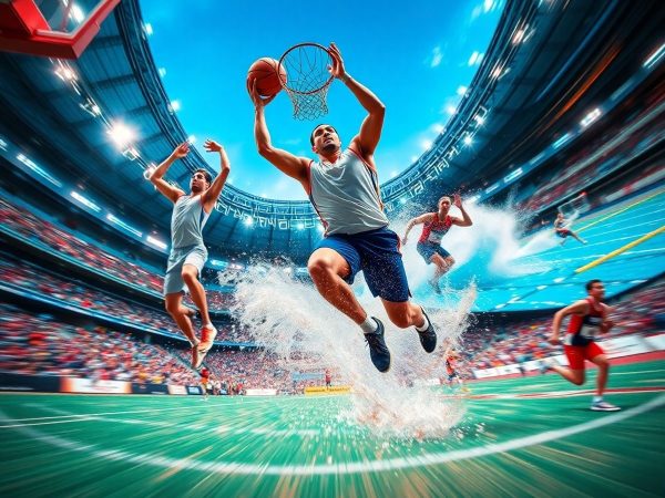 Sportivi în acțiune la evenimente majore din 2024.