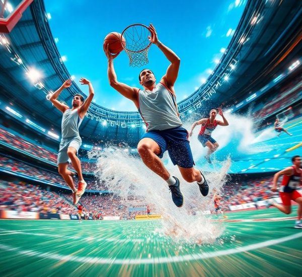 Sportivi în acțiune la evenimente majore din 2024.